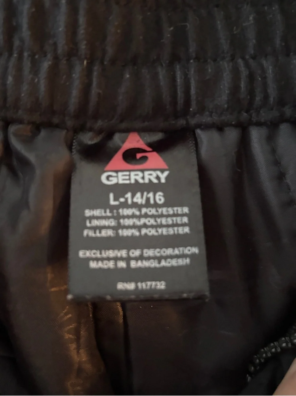 Gerry Kids Black Snow and Ski Pants